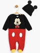 Человечек (комбинезон) Микки Маус 56-62 см (0-3 мес) Disney MC10455 Черно-красный 8691109774484 - изображение 1