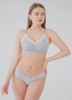 Топ для кормления с кружевом и baby клипсами Rita HN XXXL Серый меланж 8899 - изображение 3