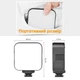Риг - клітка для смартфона з LED лампами, мікрофоном і триногою Andoer PVK-04T | Набір для блогера 4 в 1 - зображення 7