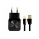 Сетевое зарядное устройство Aspor F13C Lightning Carbon Series 2.1A/2USB - изображение 1