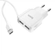 Сетевое зарядное устройство блочек Hoco С59А 2USB/2.4A + USB кабель Type-C - изображение 3