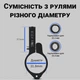 Алюмінієвий тримач для смартфона + USB зарядка з кріпленням на кермо мотоцикла/велосипеда GUB G91 - зображення 4