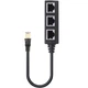 Разветвитель - сплиттер на 3 разъема Addap ES-01, для соединения через RJ45 Ethernet порт - изображение 4