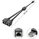 Разветвитель для сетевого кабеля Addap ES-02, сплиттер витой пары на 2 порта RJ45 Ethernet - изображение 4