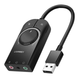 Внешняя USB звуковая карта Ugreen CM129 с регулятором громкости | Аудио-адаптер на 3 порта 3,5 мм Jack - изображение 1
