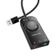 Внешняя USB звуковая карта Ugreen CM129 с регулятором громкости | Аудио-адаптер на 3 порта 3,5 мм Jack - изображение 2