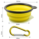 Дорожная складная силиконовая миска для собак Smart Pet, на 0,25 л, Yellow - изображение 4