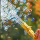 Пулемет автомат генератор мыльных пузырей пистолет Bubble gun Gatling желтый - изображение 2