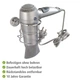 Тримувач для фена Wenko Power-Loc® Bovino Fasten, 13 х 8,5 х 11,5 см, нержавіюча сталь., серебристий - зображення 5