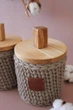Набор корзин с крышками ZHDANOVA BAGS&HOME цвет крафт для ватных дисков и палочек - изображение 3
