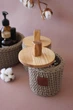Набор корзин с крышками ZHDANOVA BAGS&HOME цвет крафт для ватных дисков и палочек - изображение 4