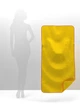 Полотенце из микрофибры для спорта и туризма 80*160 см EMMER Yellow, XL - изображение 4