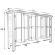 Засклений комод для вітальні або їдальні Avola Livin Hill 178x106.5x38 (AV1615-70) 136320 - зображення 2
