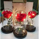 Троянда в колбі з LED підсвічуванням Rose of Love квітка-нічник вічна троянда 17 см Red - зображення 9
