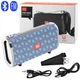 Портативная Bluetooth колонка TG-123 C РЕМНЕМ на плечо + FM радио (флешка, блютуз) BLUE-GREY - изображение 2