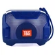 C цветомузыкой портативная Bluetooth колонка TG-162 LIGHT (радио, флешка, блютуз) BLUE - изображение 2