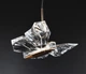 Люстра стельова LED H008/1-gd Золото 25-110х15х25 см. - зображення 2