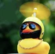 Автомобільна качка з шоломом та кріпленням Funny Ducks Red Iron Man 5177 - зображення 5