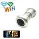 Видеоглазок WiFi c датчиком движения, подсветкой и записью HQCam 405B, 2 Мп, Серебристый - изображение 1