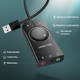 Внешняя USB звуковая карта Ugreen CM129 с регулятором громкости, 3в1 - изображение 5