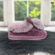 Капці жіночі бузкові хутряні з великим помпоном та вушками 38/39 р (24 см) 2639 - зображення 6