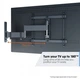 Кронштейн VOGELS TVM 3443 Black 32-65" (400х400) кріплення ТВ - зображення 6
