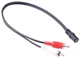 Кабель переходник аудио джек Jack 3.5mm 3pin (мама)-> RCAx2 F/M тюльпан (папа) Черный - изображение 5