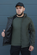 Куртка тактическая на молнии с капюшоном soft shell L oborona khaki - изображение 4