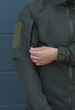 Куртка тактична на блискавці з капюшоном soft shell XXL oborona khaki - зображення 8