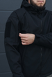 Куртка тактична на блискавці з капюшоном soft shell XL oborona black - зображення 9