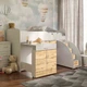 Ліжко-кімната 80х180 см Bed Room 5 + Стіл Viorina-Deko білий/дуб тахо (ДСП/Ламінована ДСП) - зображення 1