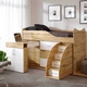 Кровать-комната Bed Room № 5 Viorina-Deko со столом 80х180 см Ламинированная ДСП Дуб Тахо + Белый - изображение 5