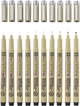 Набор линеров Sakura Pigma Micron 10 шт Черных (8712079459550) - изображение 2
