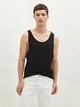 Майка чоловіча LC Waikiki з необробленими стилізованими краями XL Чорна (LCW T-shirt -7218) - зображення 5
