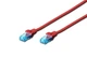 Патч-корд DIGITUS CAT 5e UTP, 1м, AWG 26/7, CCA, PVC, червоний - зображення 1