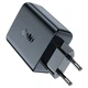 Сетевое зарядное устройство Acefast A29 GaN 2xType-C, 3A, 50W, PD, QC3.0/QC4.0+ адаптер с быстрой зарядкой Black - изображение 4