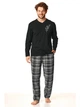 Пижама (кофта + штаны) мужская хлопковая Key MNS 433 B22 XL Серая (5904765648901) - изображение 1