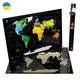 Cкретч карта мира (без страны агрессора) "My Map Perfect World" Black map ENG, карта путешествий подарок (1009414-Other) - изображение 1