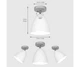 Стельовий світильник Flevel Cone White - зображення 3