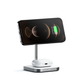 Беспроводное зарядное устройство Satechi Aluminum 2-in-1 Magnetic Wireless Charging Stand Space Grey (ST-WMCS2M) [70941] - изображение 4