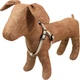 Нагрудник кожаный Lucky Pet двойной 2.0/40-53 Бежевый (4820224217581) - изображение 2