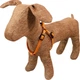 Нагрудник кожаный Lucky Pet двойной 1.6/33-40 Оранжевый (4820224217628) - изображение 2