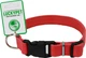 Ошейник кожаный Lucky Pet двойной пластиковая фурнитура 1.0/18-25 Красный (4820224217949) - изображение 1