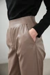 Брюки з еко-шкіри утеплені Akta Eco Leather Capuccinno розмір L ( 1043_L ) - зображення 5