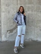 Женская куртка-жилетка 2013 I 50 серая - изображение 5