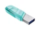 Флеш-накопитель USB3.1 128GB Lightning SanDisk iXpand Flip Ice Mint (SDIX90N-128G-GN6NJ) - изображение 1