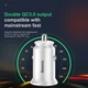 Автомобильное зарядное устройство Baseus Circular Plastic QC 3.0 30W 2USB 5A Серебристый - изображение 9