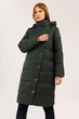 Длинная зимняя куртка Finn Flare W19-11021-524 Down Fill зеленая XL - изображение 1
