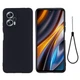 Силиконовый (TPU) чехол Deexe Silicone Case для Xiaomi Poco X4 GT - Black - изображение 1