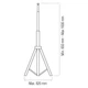 Стойка для прожектора 160см одинарная TRIPOD SINGLE Horoz Electric - изображение 2